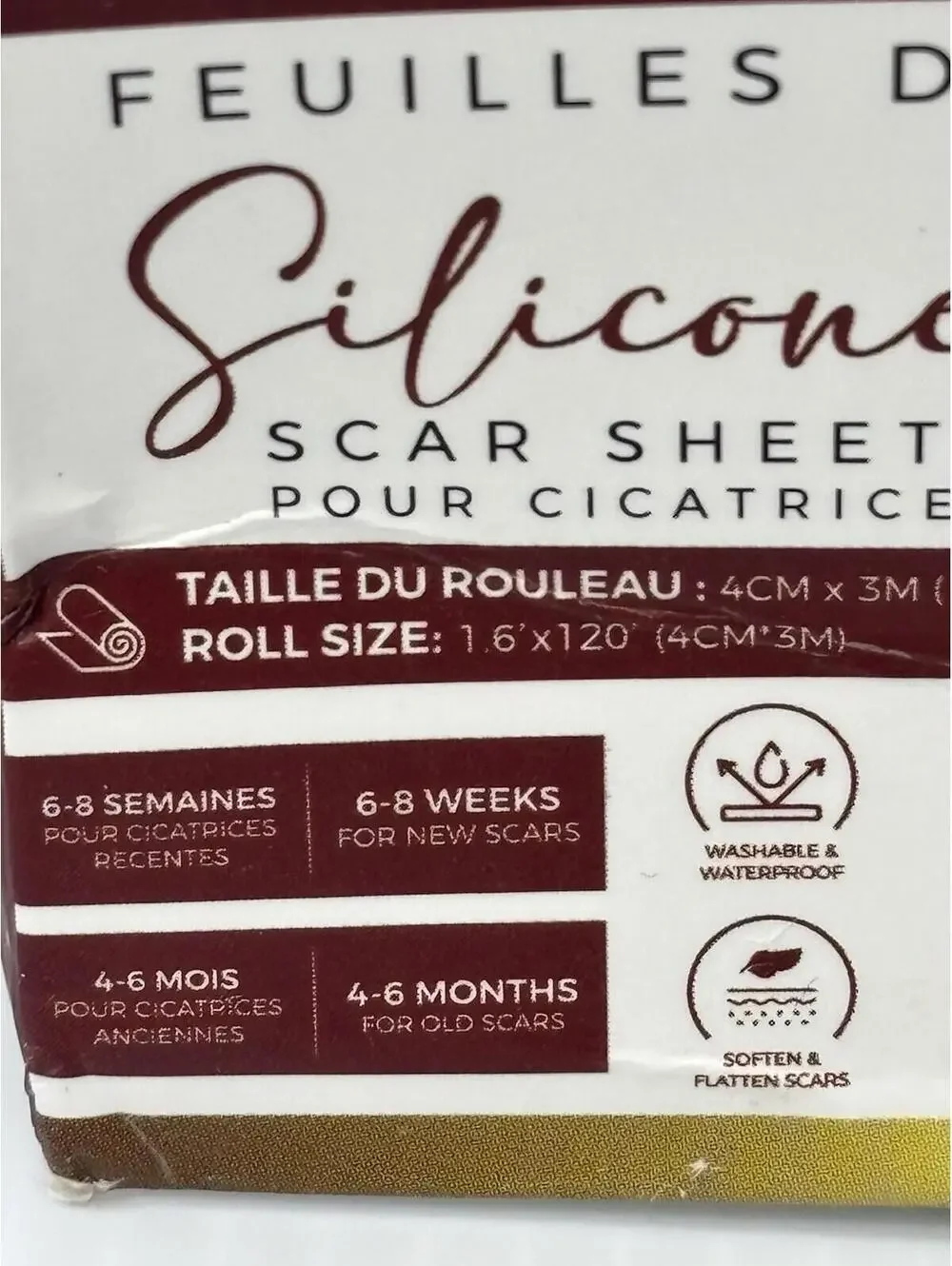 Zeeluxe Silicone Scar Sheets Roll Scar Removal Treatment New Damaged Box 1.6